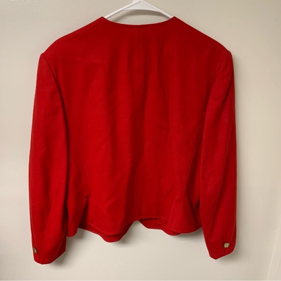 Vintage Pendleton 100% Virgin Wool‎ Double Breasted Two Button Blazer Size 14-16 - Picture 2 of 7